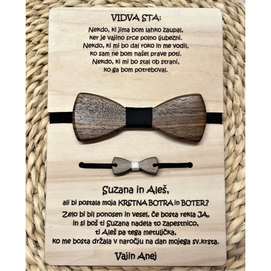 Bi bil/a moja krstna/birmanska boter in botra (dvojina)? - METULJČEK+ZAPESTNICA