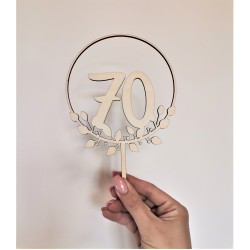 Cake topper v krogu