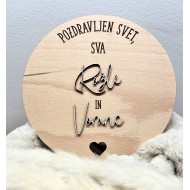 Tablica ''POZDRAVLJEN SVET'' za dvojčke