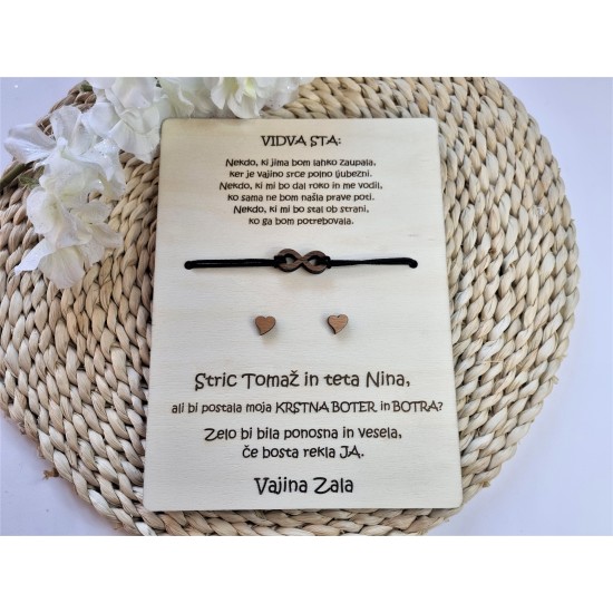 Bi bil/a moja krstna/birmanska boter in botra (dvojina)? - ZAPESTNICA+UHANI